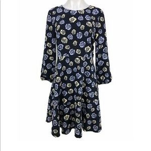 Ann Taylor Loft floral a-line midi dress